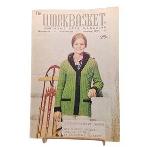 The Workbasket & Home Arts Magazine January 1971 Volume 36 No. 4 Vintage Knittin